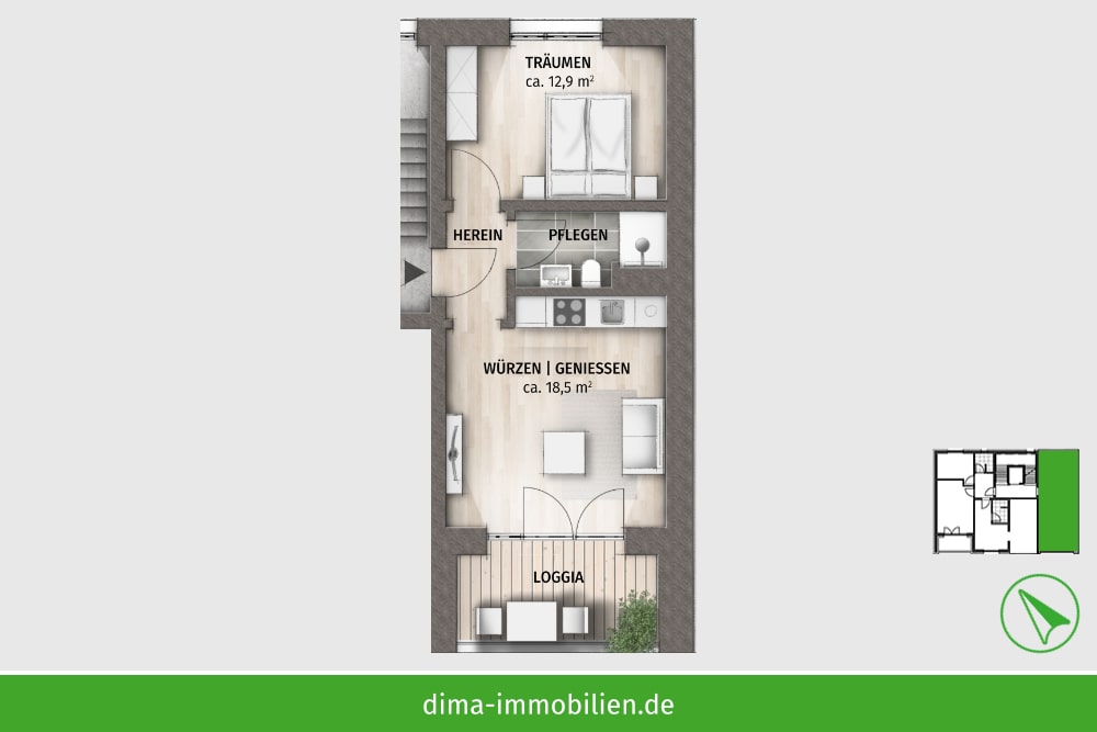 Vorderhaus - WE 03 im 1. OG