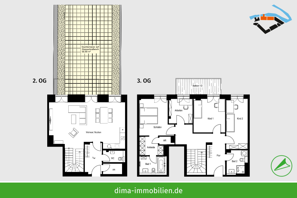 WE 1.17 im 2. + 3. OG