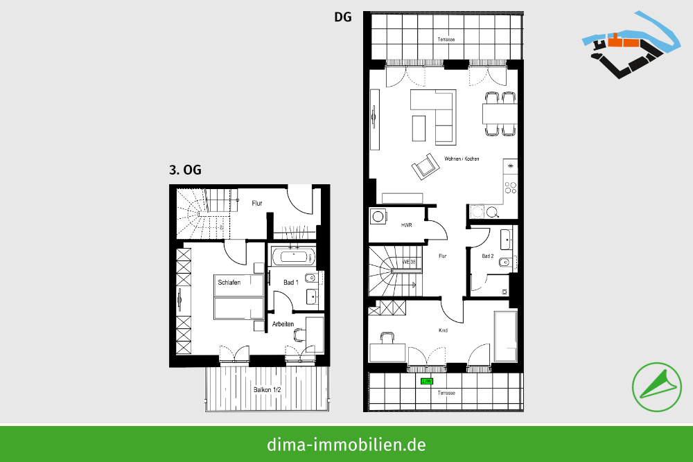 WE 2.35 im 3. OG + DG