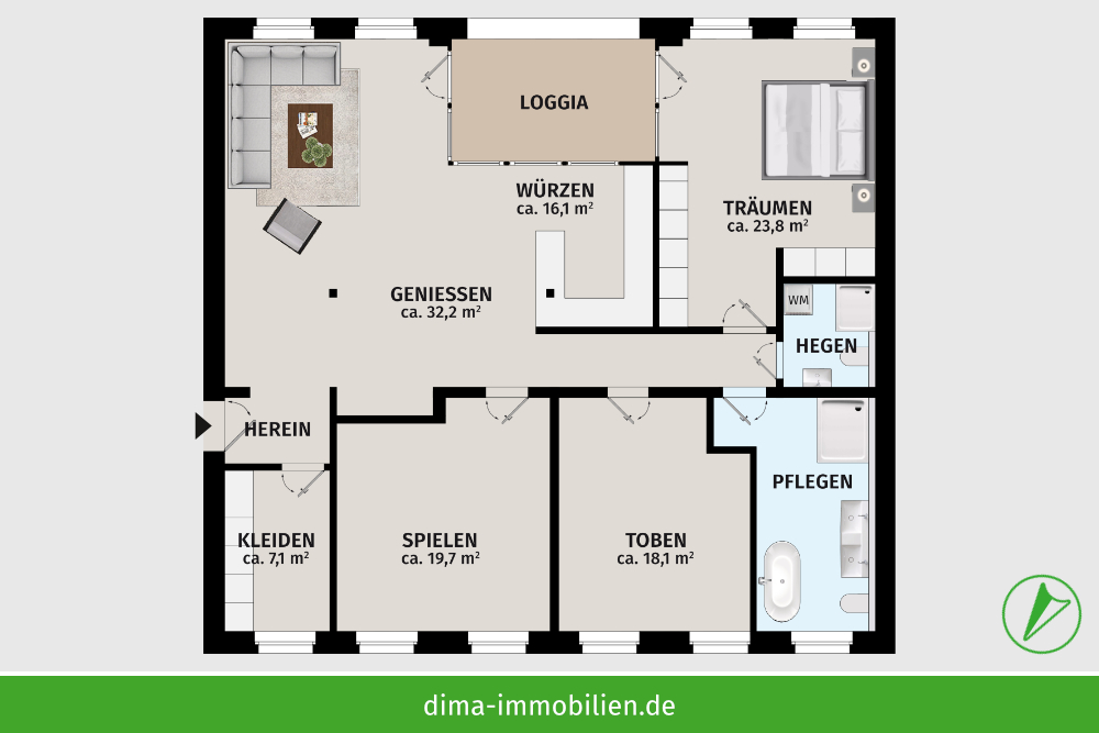 WE 01 im 1. Obergeschoss