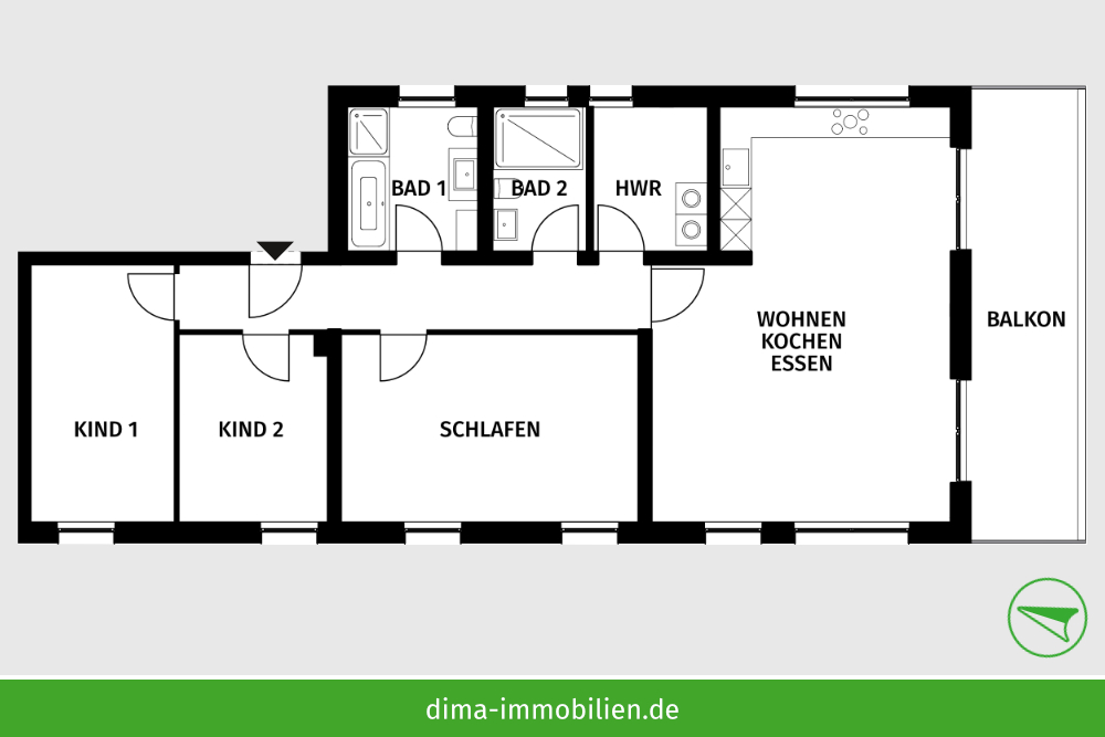 WE 19 im DG Hinterhaus