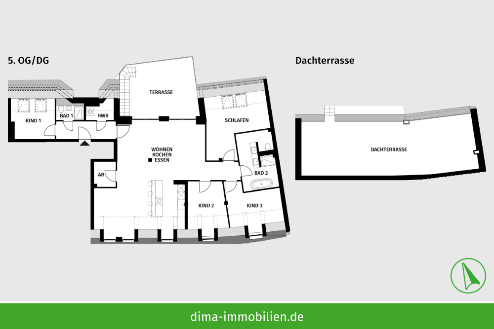 WE 49 im Dachgeschoss