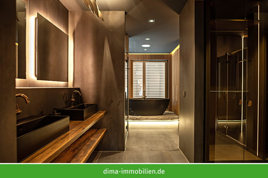 Masterbad mit Sauna